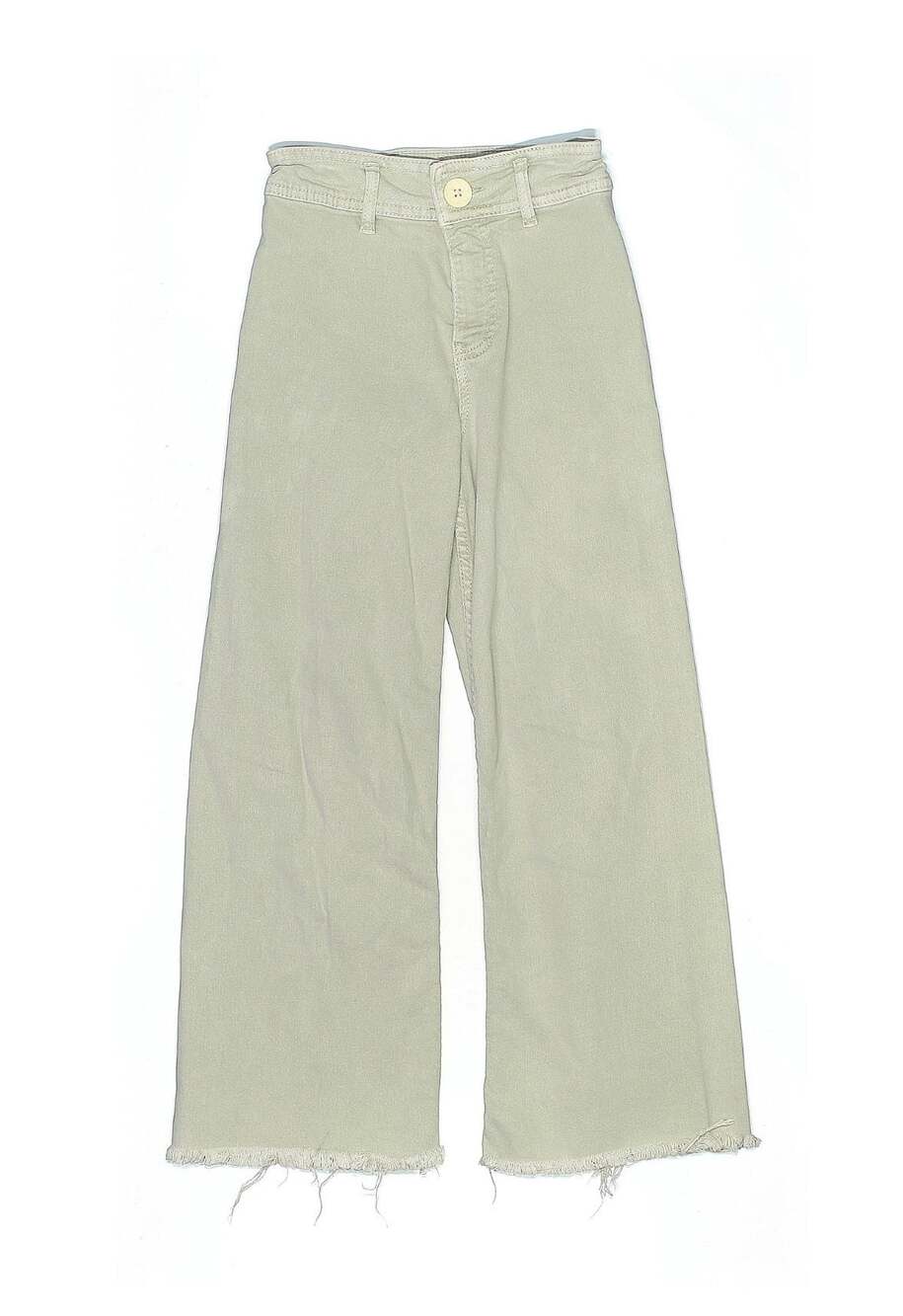 Zara Kids Wide Leg Raw Hem Pants Size 10 (140)